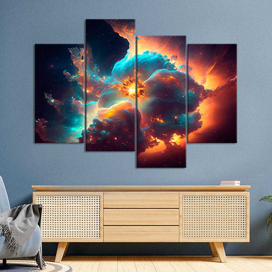 Картина космос Красота далекого космоса 89x56 см (A1313-4)