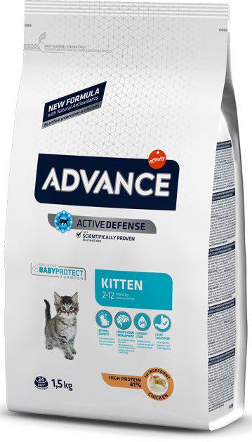 Корм сухой для котят Advance Cat Kitten Chicken 1,5 кг (924522)