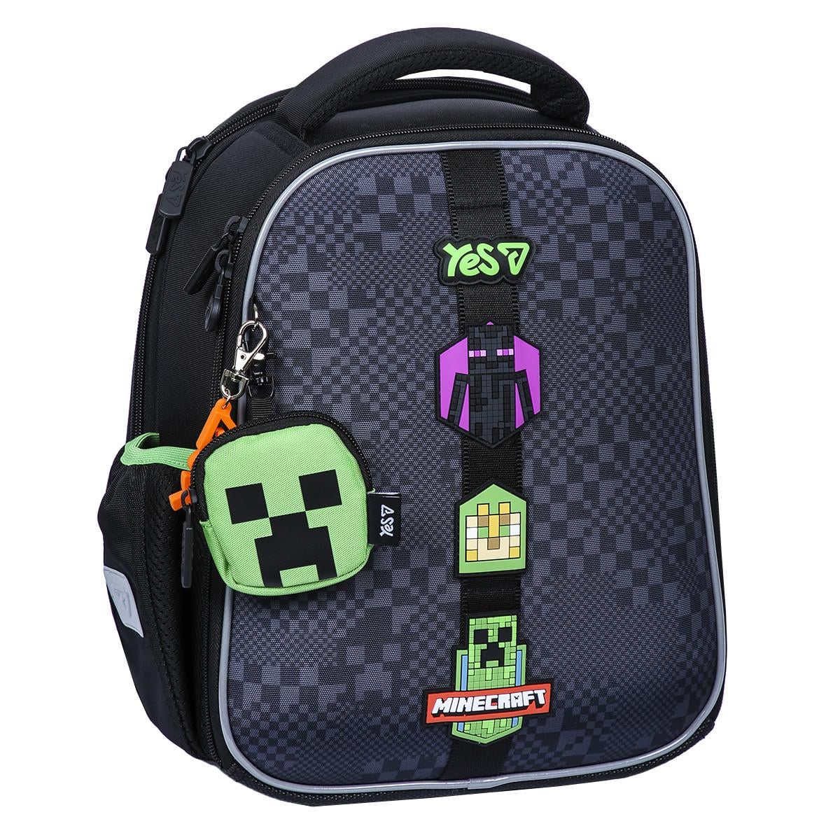Рюкзак школьный каркасный YES Minecraft Adventure H-100S для мальчика 35 см (550222)