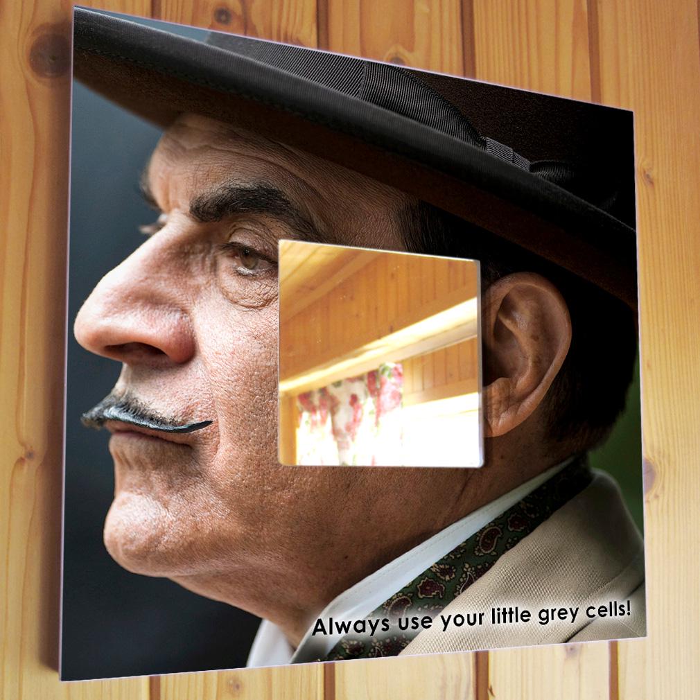 Зеркало декоративное Сериал ''Пуаро Агаты Кристи" 260х260 мм (M04645)