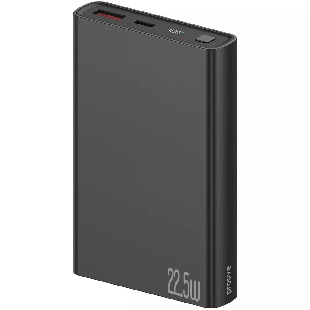 Повербанк Proove Hyper Flux Plus 22,5 Вт 10000 mAh Type-C USB Чорний (27316724) - фото 1 Повербанк Proove Hyper Flux Plus 22,5 Вт 10000 mAh Type-C USB Чорний (27316724) - фото 1