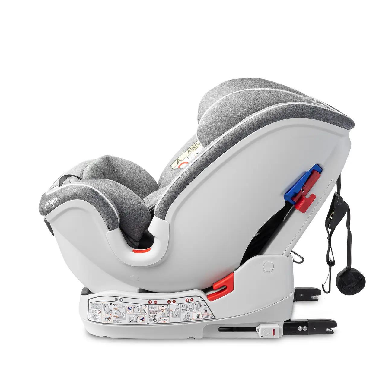 Автокрісло дитяче Caretero Yoga Isofix 0-36 кг 80х46х44 см Сірий (119928) - фото 6