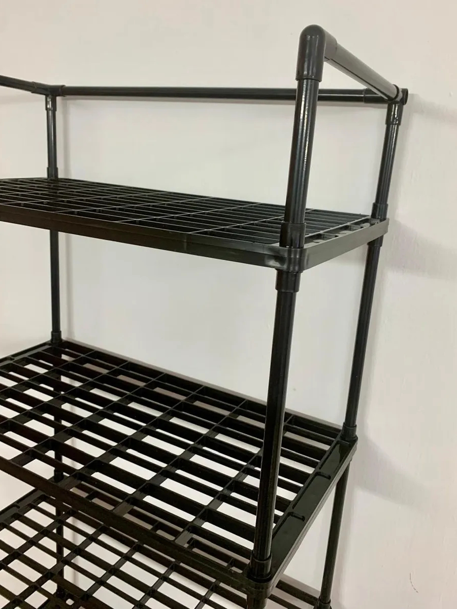 Етажерка-стелаж для зберігання з роликами 5-ярусів 120х50х26 см Чорний (9196654310) - фото 12