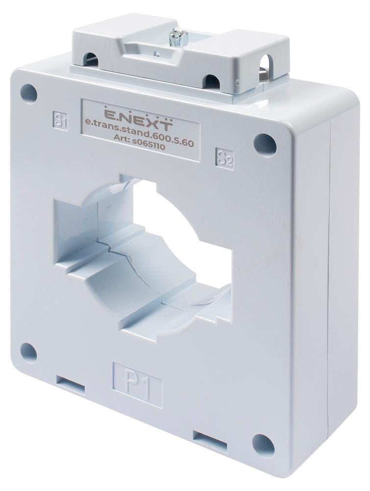 Трансформатор струму вимірювальний E.NEXT e.trans.stand.600.5.60 600/5A CL0.5 (s065110)