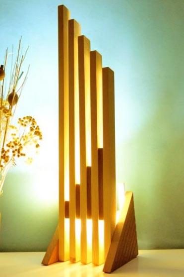 Светильник напольный из дерева Леола Карри (НПС-004403)