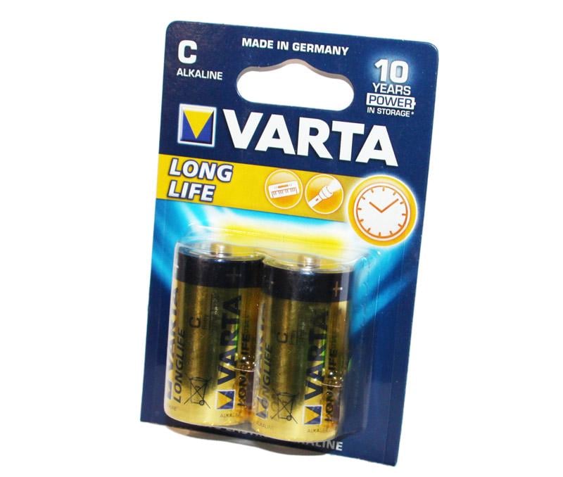 Батарейки Varta LongLife C/LR14 1,5V 2 шт. (04114101412)