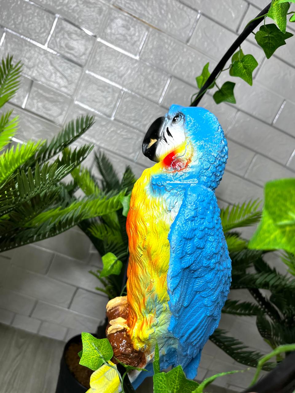 Садова фігура Папуга Ара в кільці 57 см Блакитно-жовтий (29614596) - фото 6 Садова фігура Папуга Ара в кільці 57 см Блакитно-жовтий (29614596) - фото 6