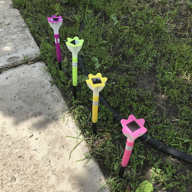 Садовый светильник Lemanso грунтовый на солнечной батарее с выключателем Розовый (CAB116) - фото 2 Садовый светильник Lemanso грунтовый на солнечной батарее с выключателем Розовый (CAB116) - фото 2