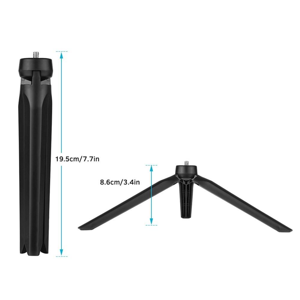 Риг клітка для смартфона Andoer PVK-02T з LED лампами та мікрофоном і триногою набір для блогера 4 в 1 - фото 5