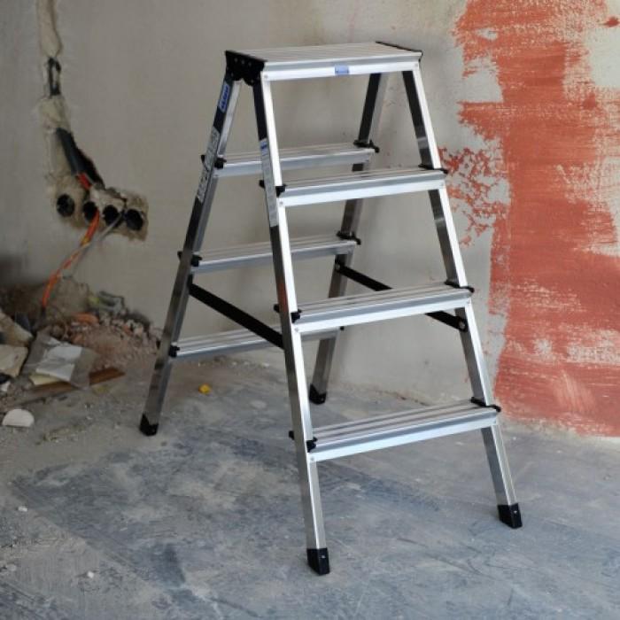 Стройница двухсторонняя Krause Dopplo 2х4 ступеньки (120403) - фото 7