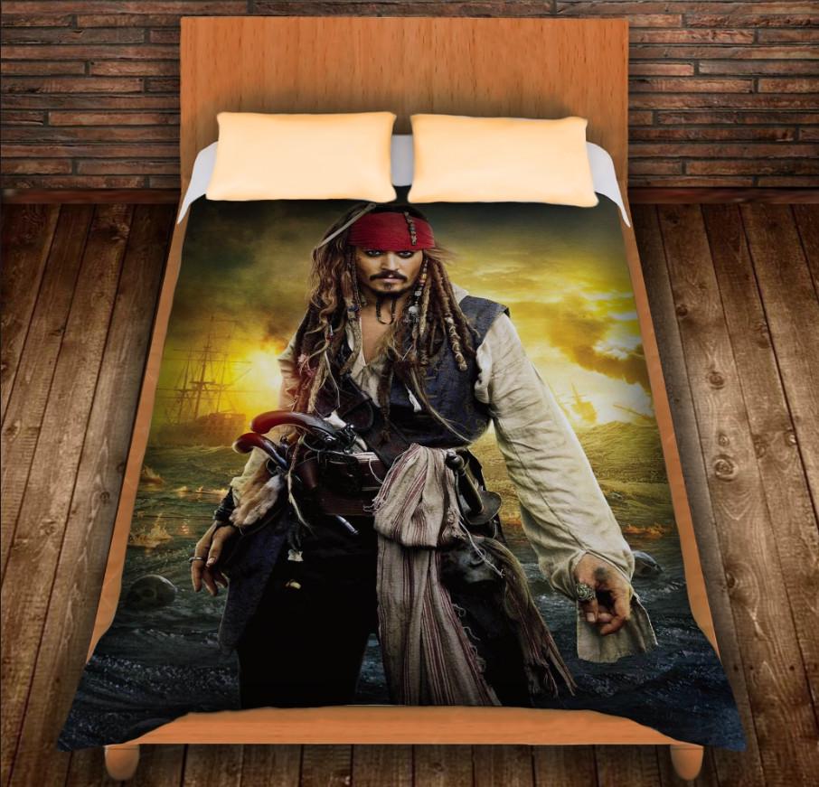 Плед с 3D принтом Джек Воробей 150х200 см (epi_0022)