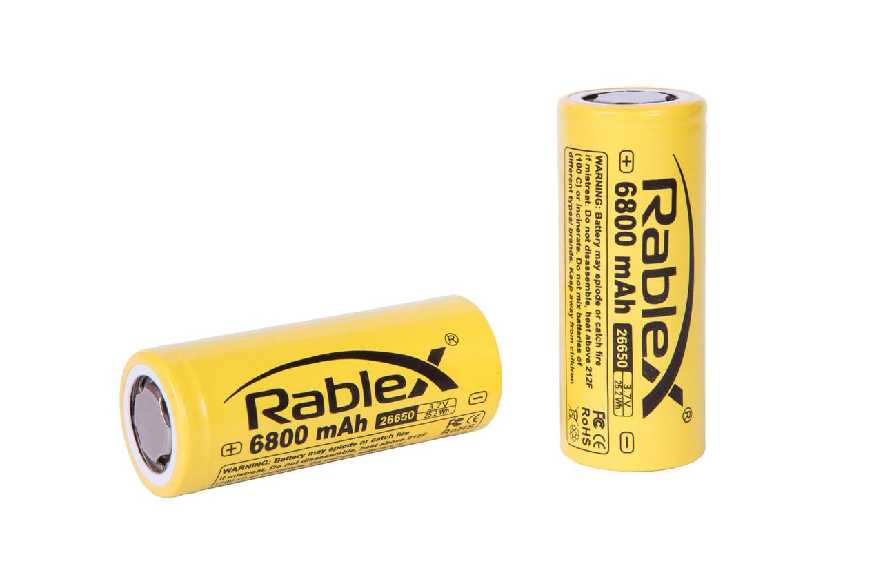 Батарейка аккумулятор RABLEX 26650 6800 mAh 20 шт.