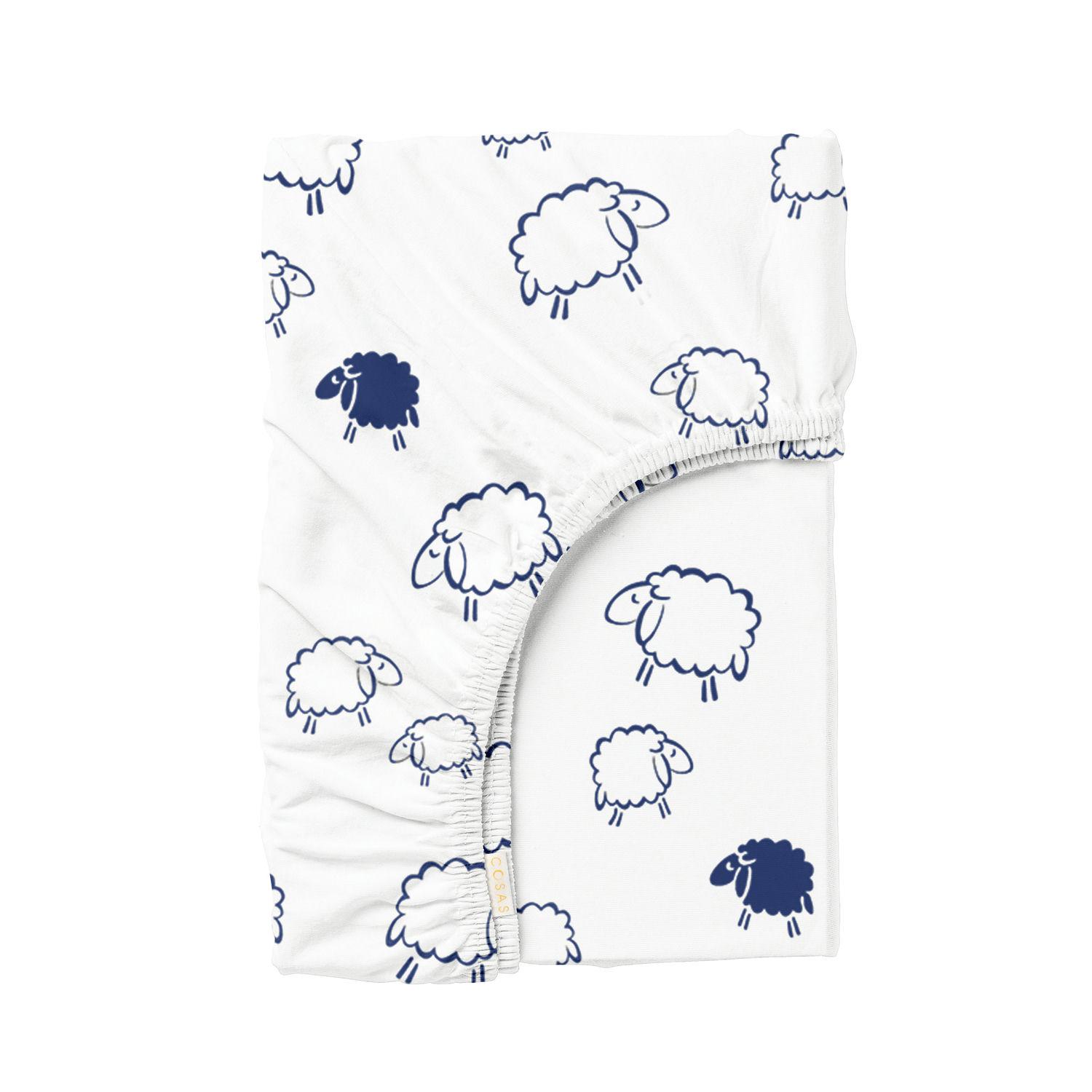 Простынь Cosas Sheep Black White на резинке 90x200 см (4822052149690)