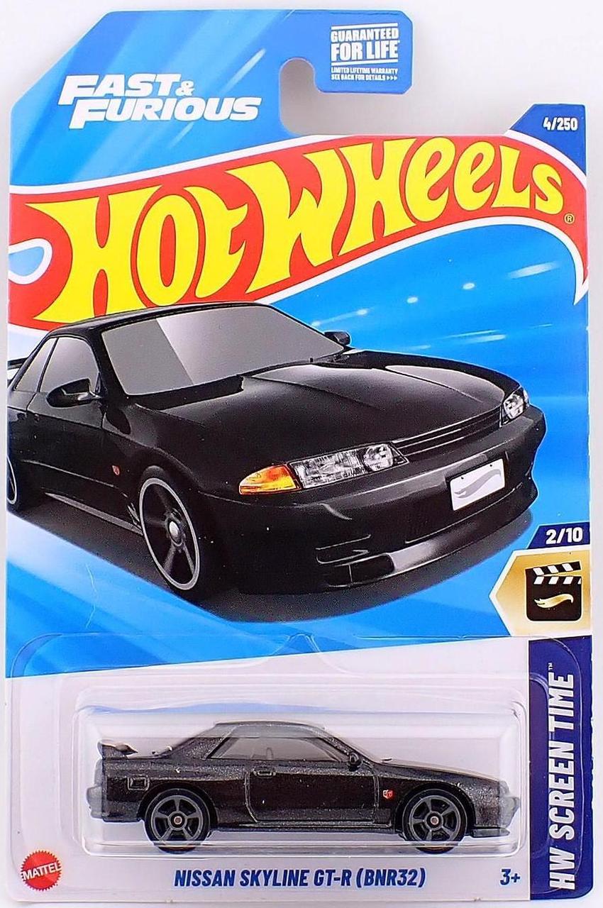 Игрушечная машинка Hot Wheels Nissan Skyline GT- R BNR32 2025 Screen Time №004 Fast & Furious (HYY72)