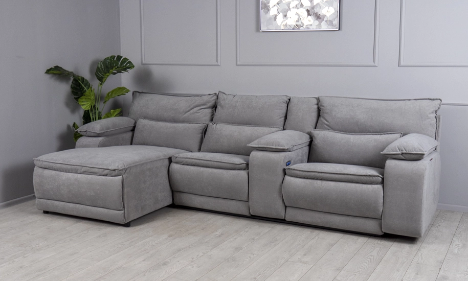 Диван кутовий Денвер лівий з електричним реклайнером і консоллю (2147484393) - фото 4