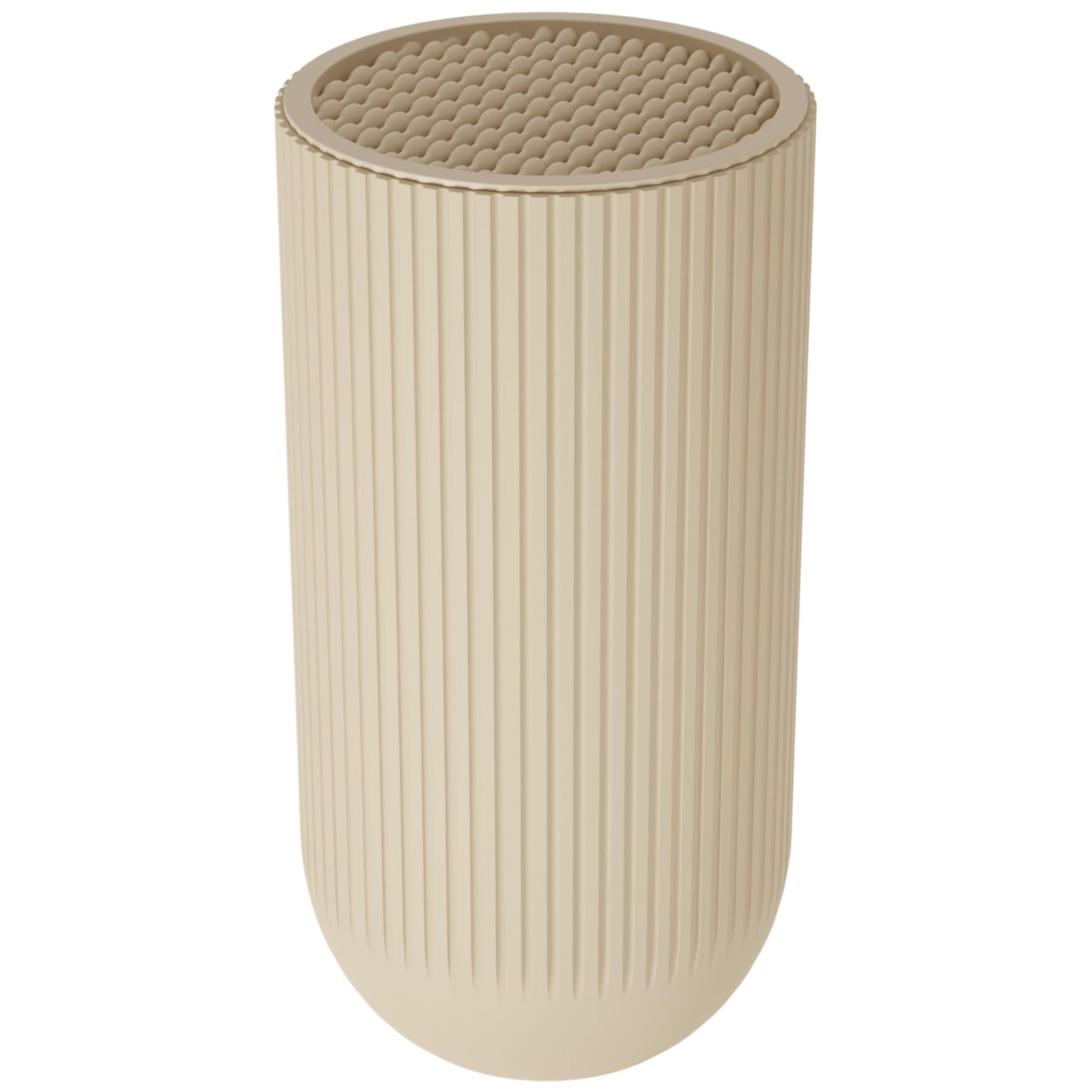 Подставка для ножей Ritter Vizo с наполнителем 24х12х12 см Бежевый (29-305-028)