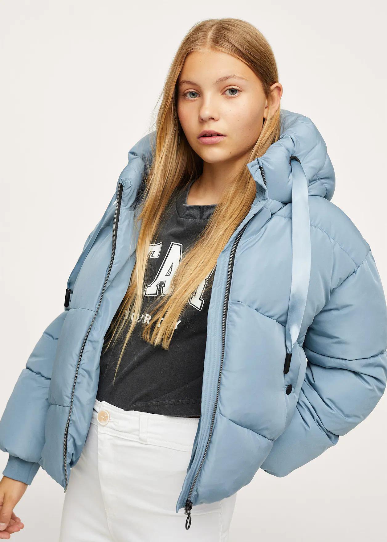 Куртка зимняя для девочки Mango 152 см Blue (17034384)