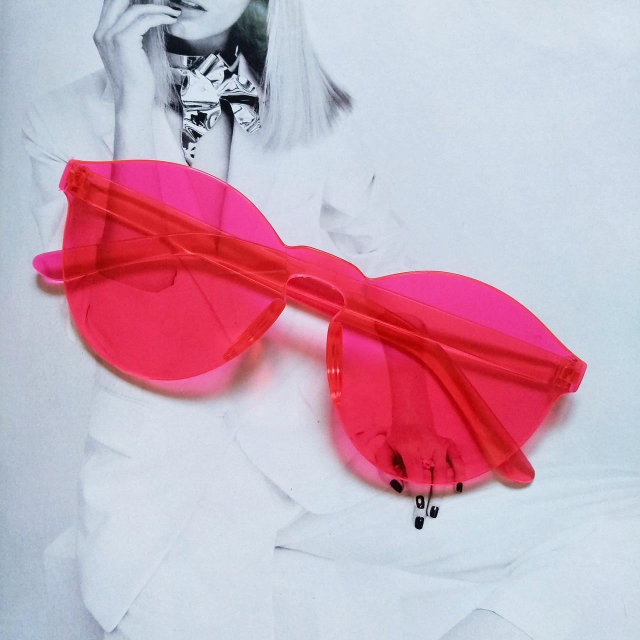 Сонцезахисні окуляри безоправні Рожевий