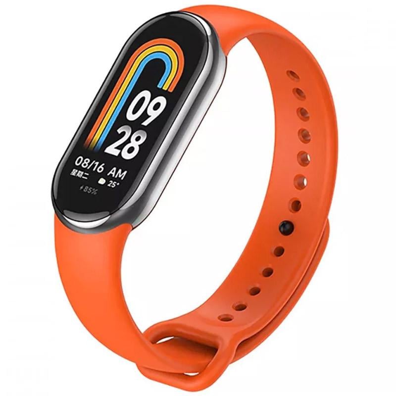 Ремешок силиконовый для Xiaomi Mi Band 8/9 Оранжевый (00000065484_5)