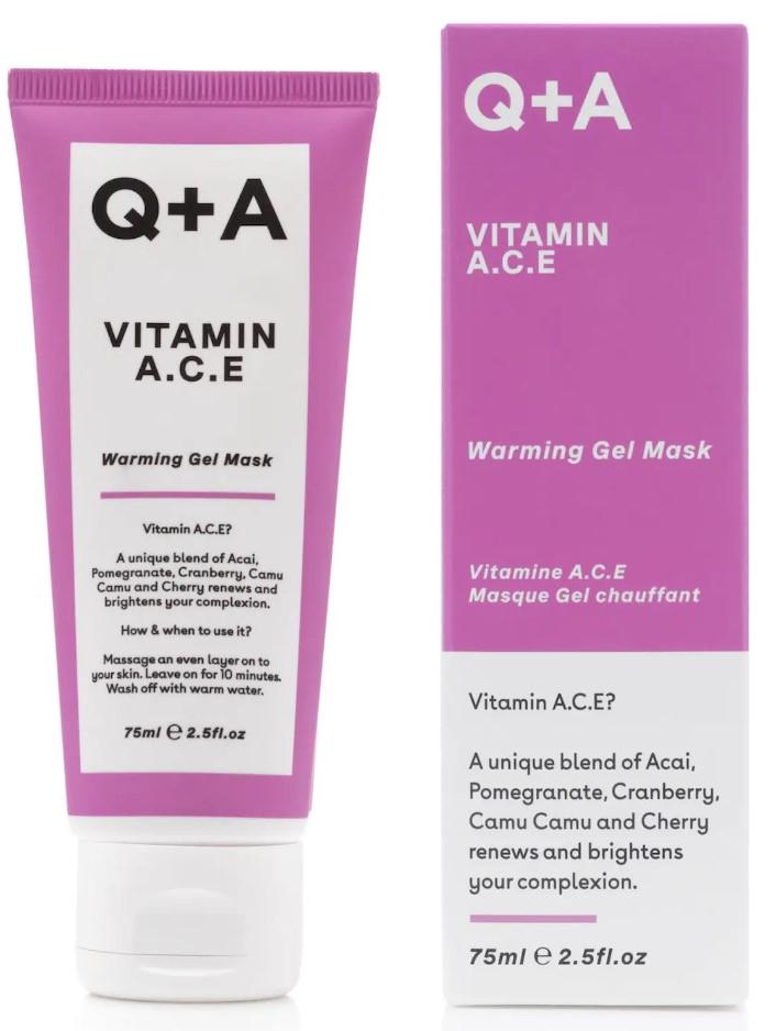 Мультивітамінна маска для обличчя Q+A Vitamin A.C.E. Warming Gel Mask 75 мл (5060486261918)