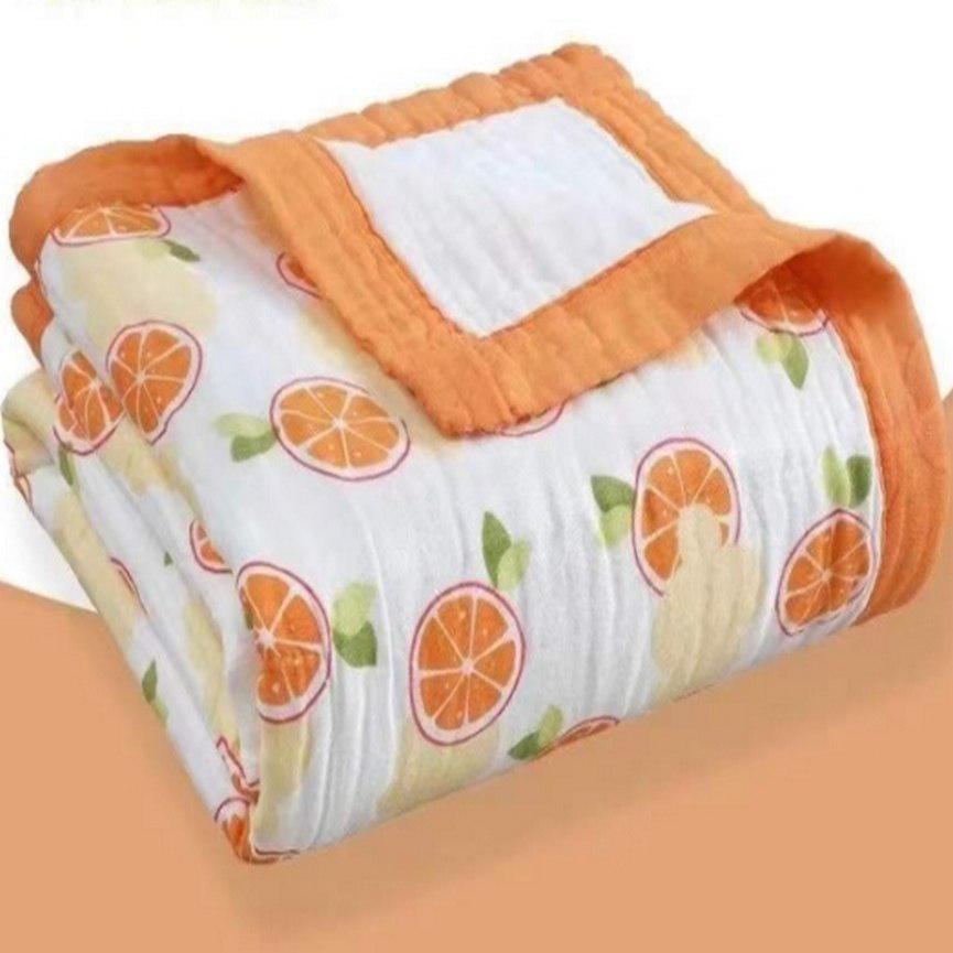 Плед муслиновый Mommy Bag Апельсины 110х110 см (141462)
