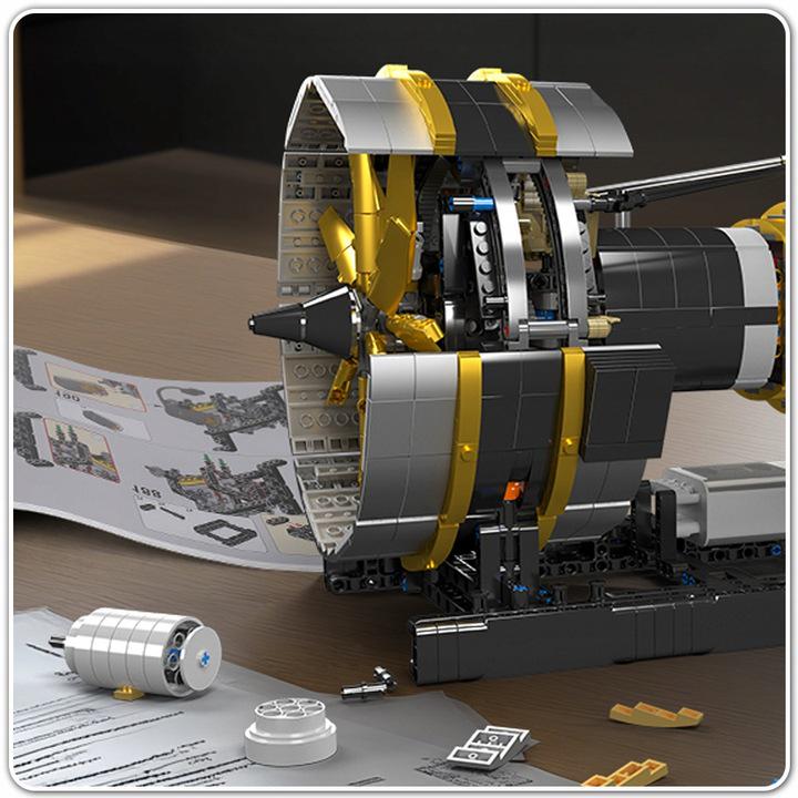 Конструктор Motorised Turbine Engine Mould King Авиационный двигатель 2256 дет. (25471078) - фото 6 Конструктор Motorised Turbine Engine Mould King Авиационный двигатель 2256 дет. (25471078) - фото 6