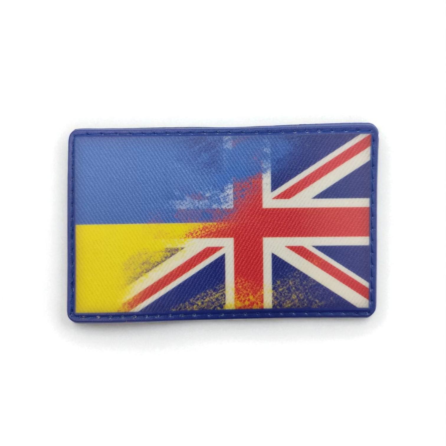 Шеврон стяг Велика Британія-Україна