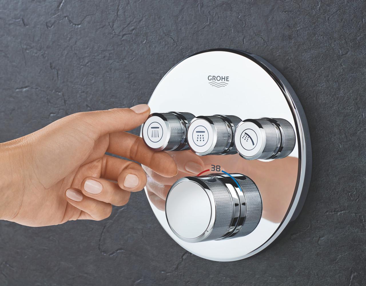 Термостат прихованого монтажу на 3 споживача Grohe Grohtherm SmartControl (29121000) - фото 4