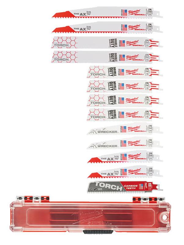 Набір шабельних полотен Milwaukee по дереву та металу SAWZALL 13 шт. (49222231)