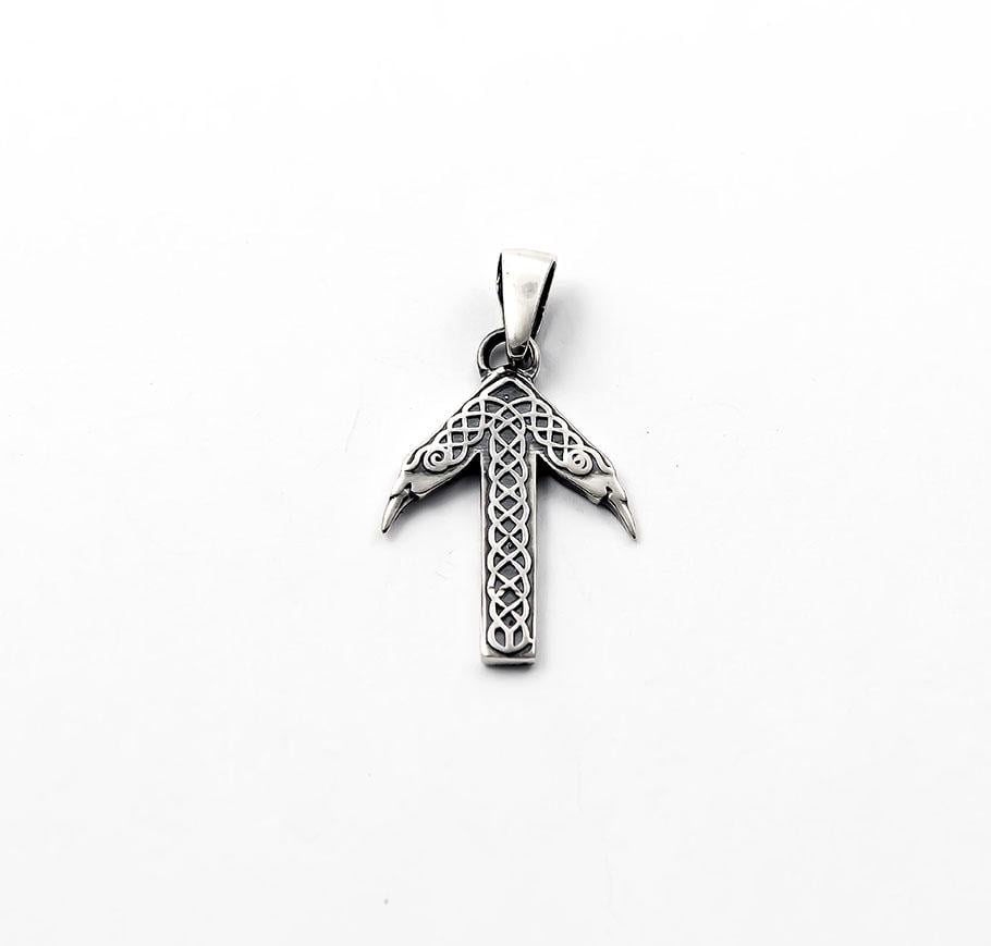 Подвеска оберег Maxi Silver 5254 Руна Тюр (85254)