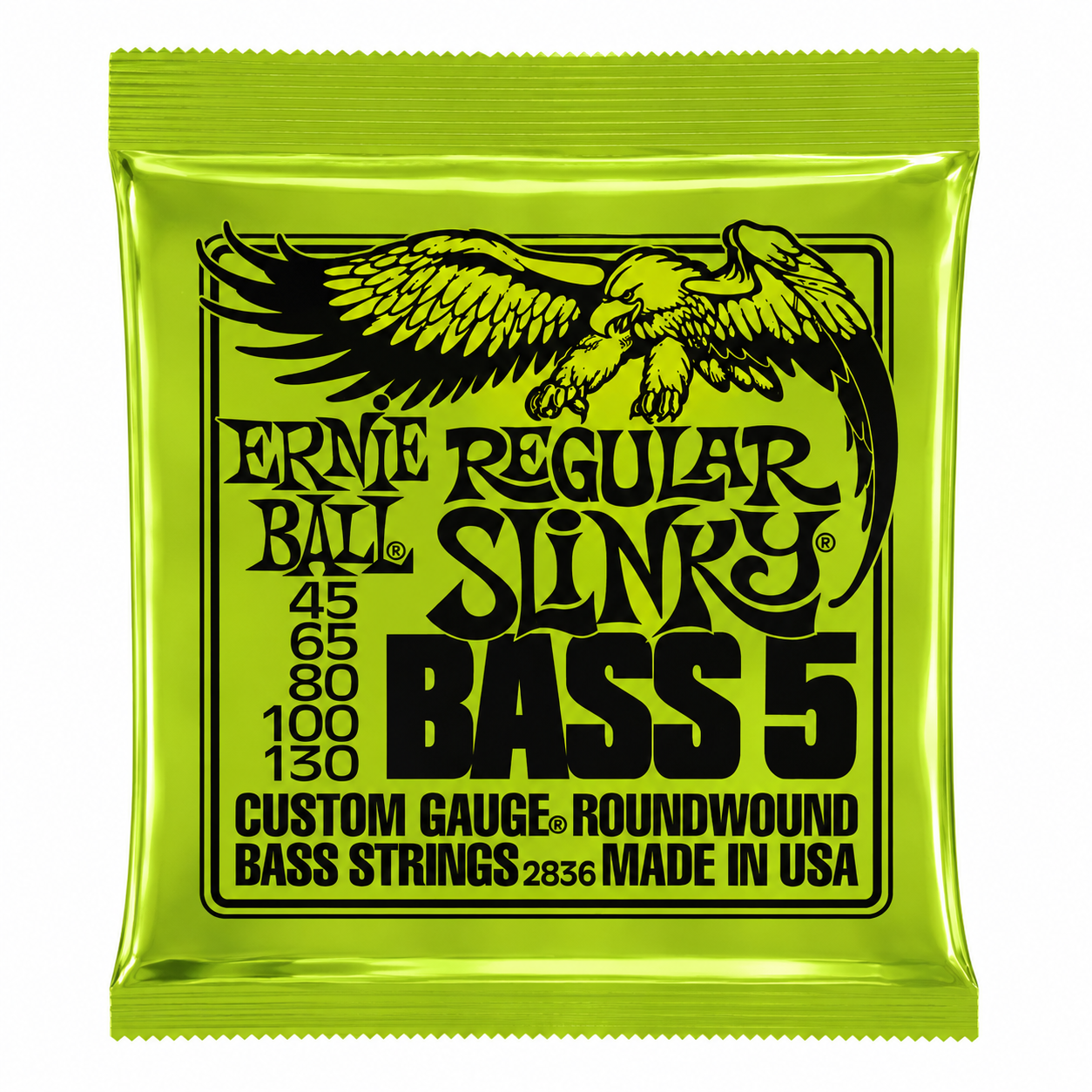 Струны для 5-струнной бас-гитары Ernie Ball Regular Slinky Bass 2836 Nickel Wound (35983649)