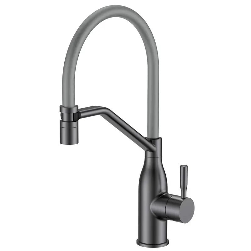 Змішувач для кухні MIXXUS Premium Gravity 017 Nut Reflective Grey Graphite (MI8409)
