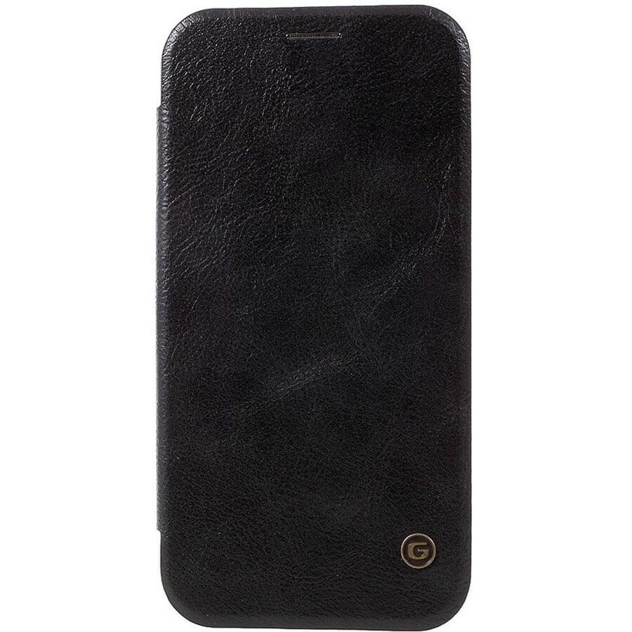 Кожаный чехол книжка G-Case Vintage Business Series для Samsung Galaxy J4+ (2018) Черный - фото 1