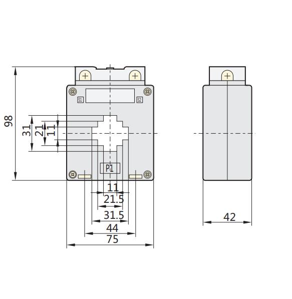 Трансформатор струму CHINT BH-0.66 30I B 100/5A CL0.5 IEC (824017) - фото 2