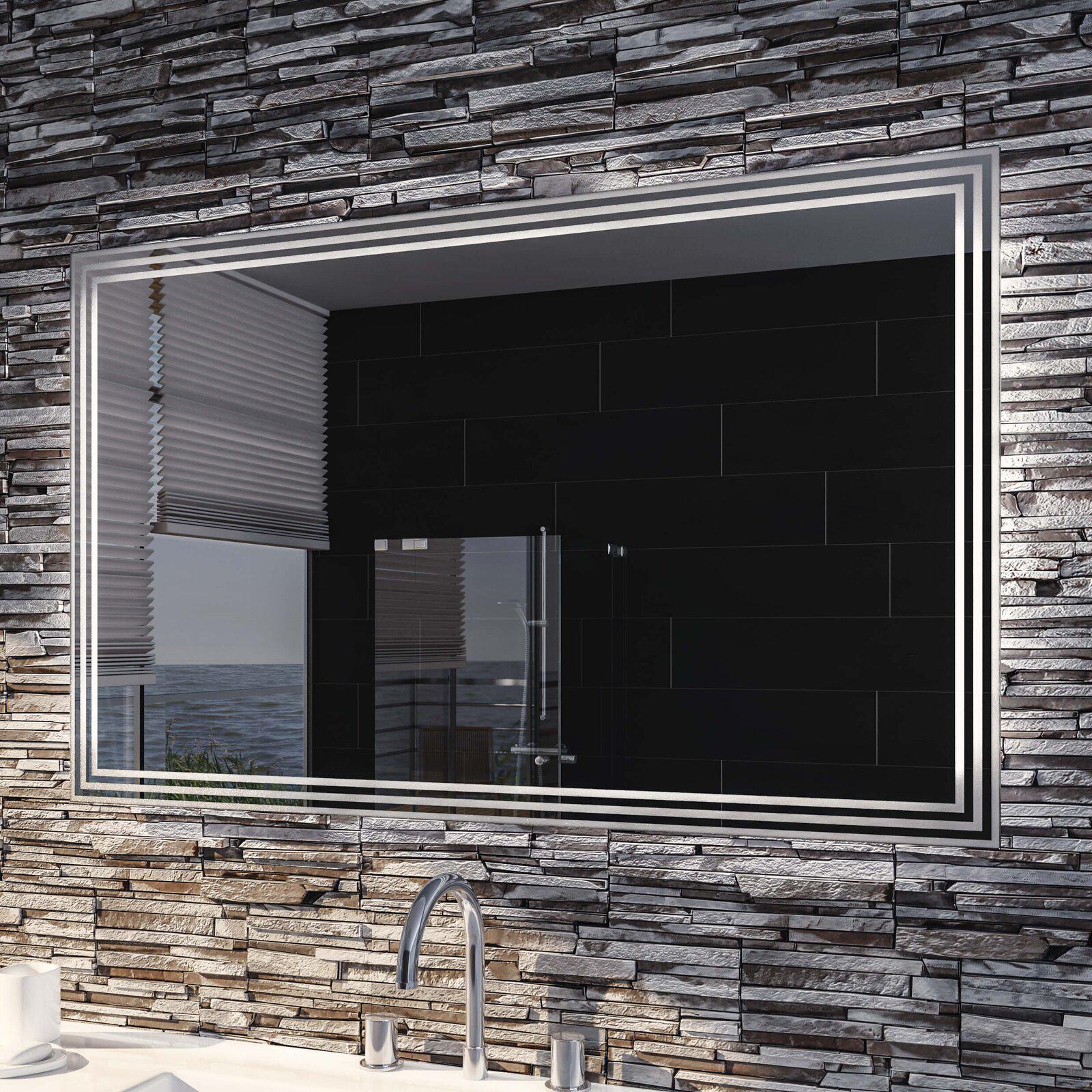 Зеркало Dim Dzerkal ODRA с LED-подсветкой 50х70 см (6753)