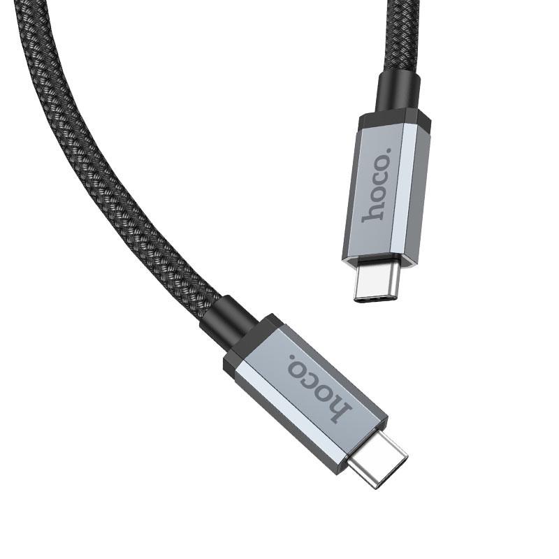 Кабель дата Hoco US06 Type-C to Type-C 100W USB3,2 20Gbps 2 м Черный (00000064567_1) - фото 5