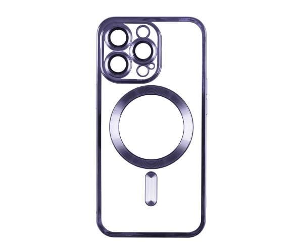 Чехол накладка TPU Metallic Full Camera with Magsafe для Apple iPhone 14 Pro Dark Purple