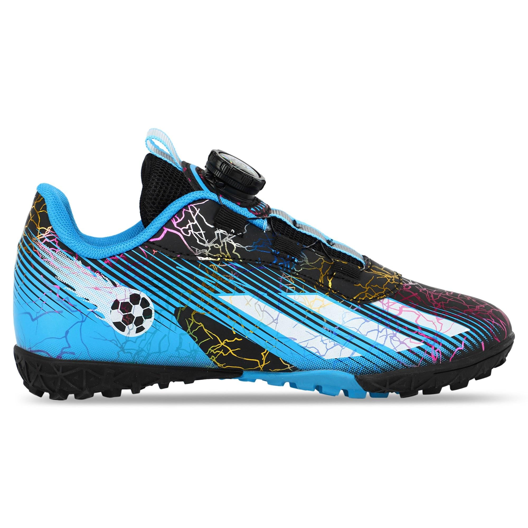 Сороконожки футбольные детские LiJIN 007-32-38-2 р. 34 Бирюзово-белый