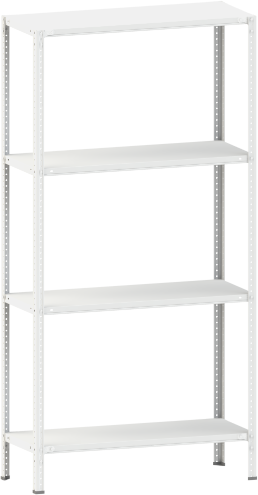 Стеллаж металлический 4х100 кг/п 2500х700х600 мм на болтовом соединении