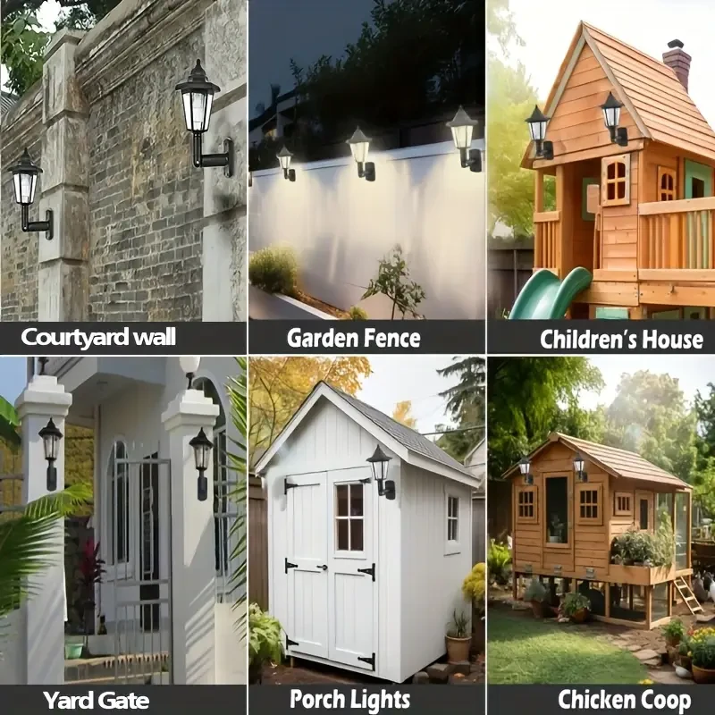 Фонарь-светильник уличный Ретро LED настенный на солнечной батарее (2721928082) - фото 5