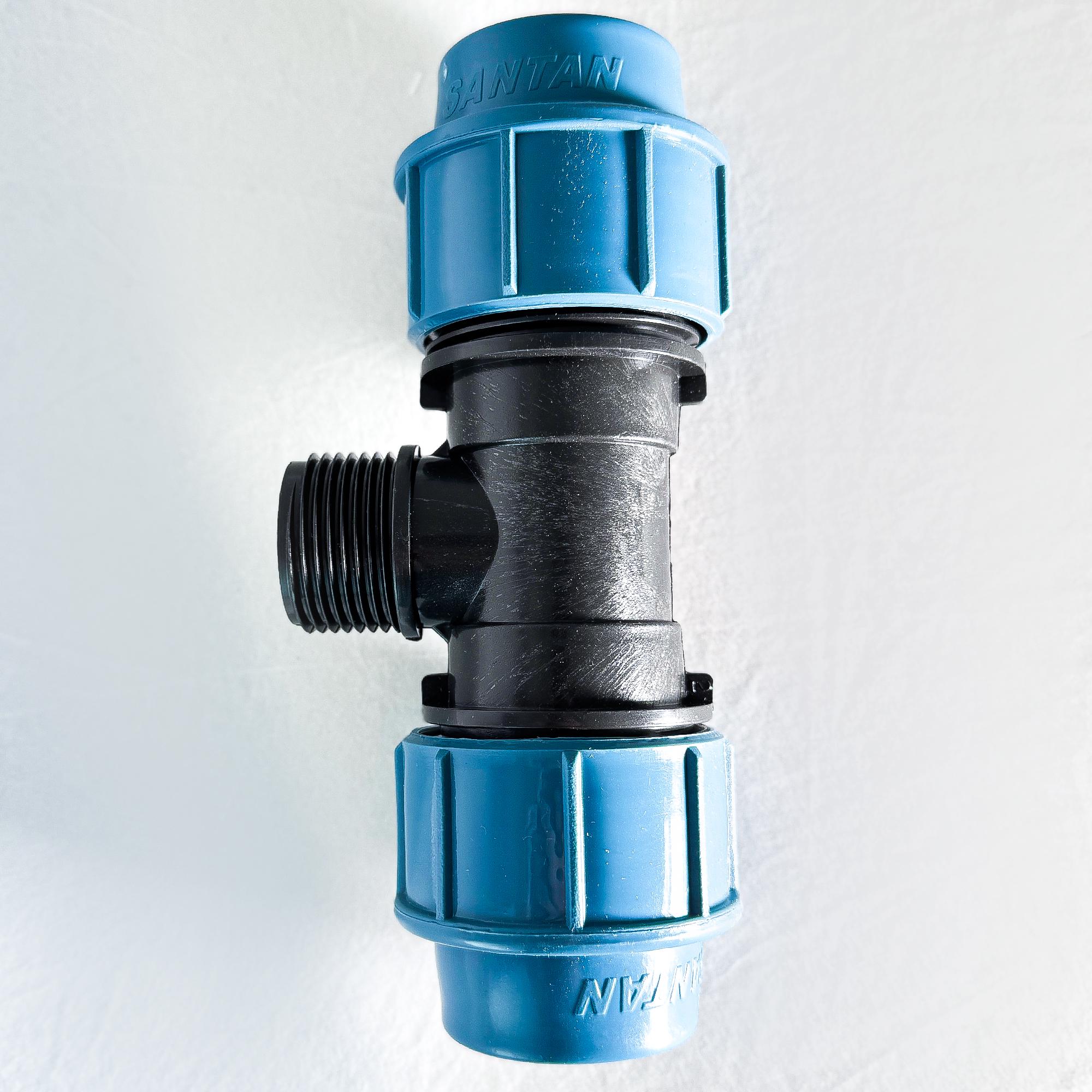 Тройник зажимной SANTAN с наружной резьбой 32х1"х32 (116327) - фото 4