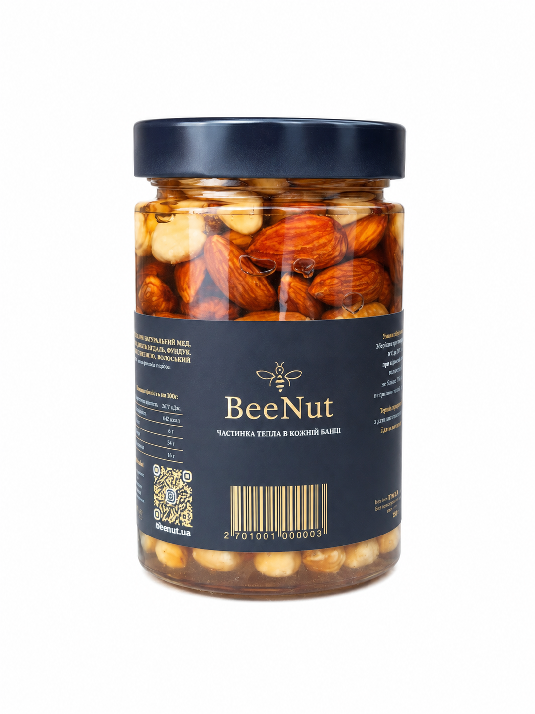 Ассорти орехов в меде BeeNut фундук/кешью/миндаль/грецкий орех 470 г Ассорти орехов в меде BeeNut фундук/кешью/миндаль/грецкий орех 470 г