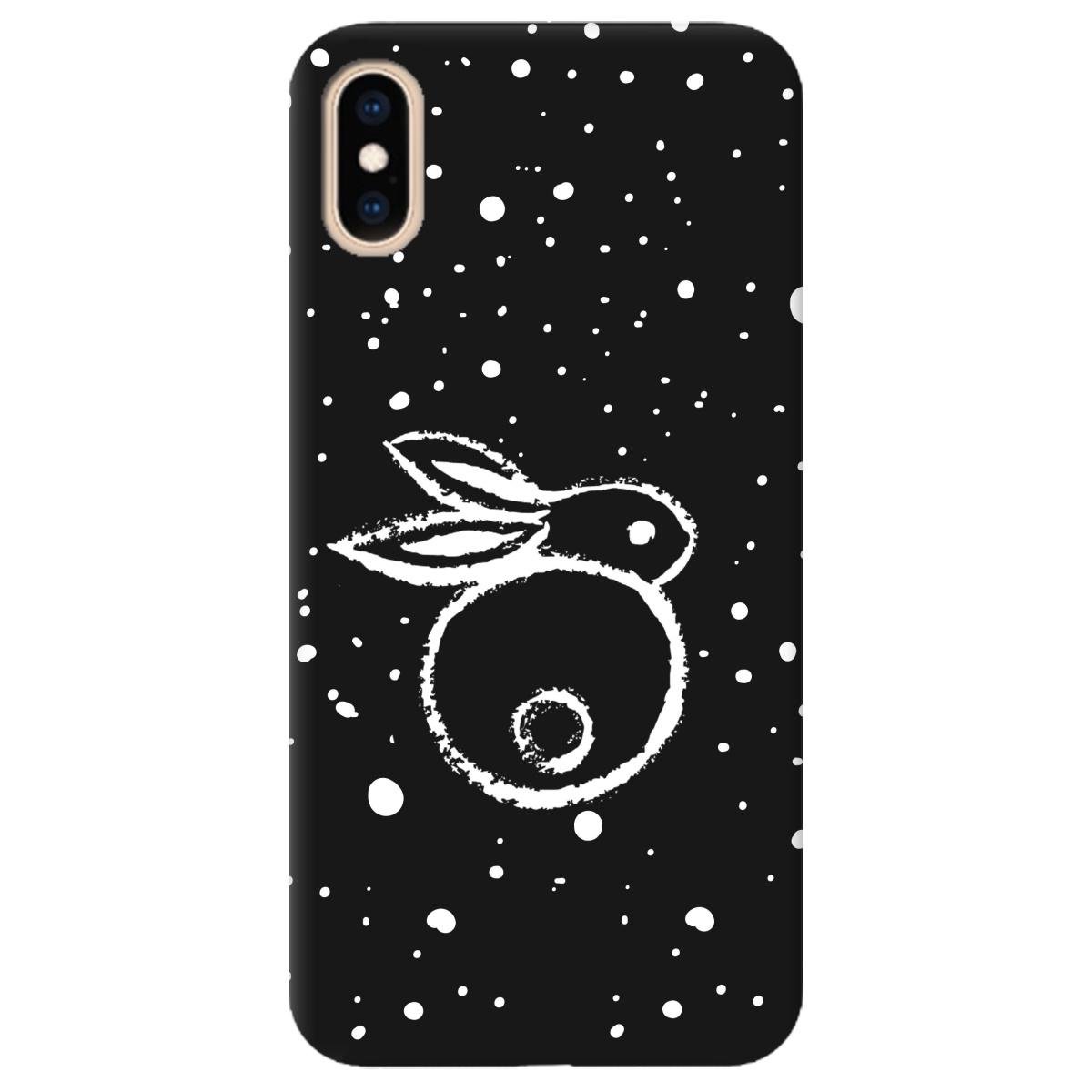 Силиконовый чехол Zorrov для Apple iPhone XS Max - Rabbit (11180050243108048)