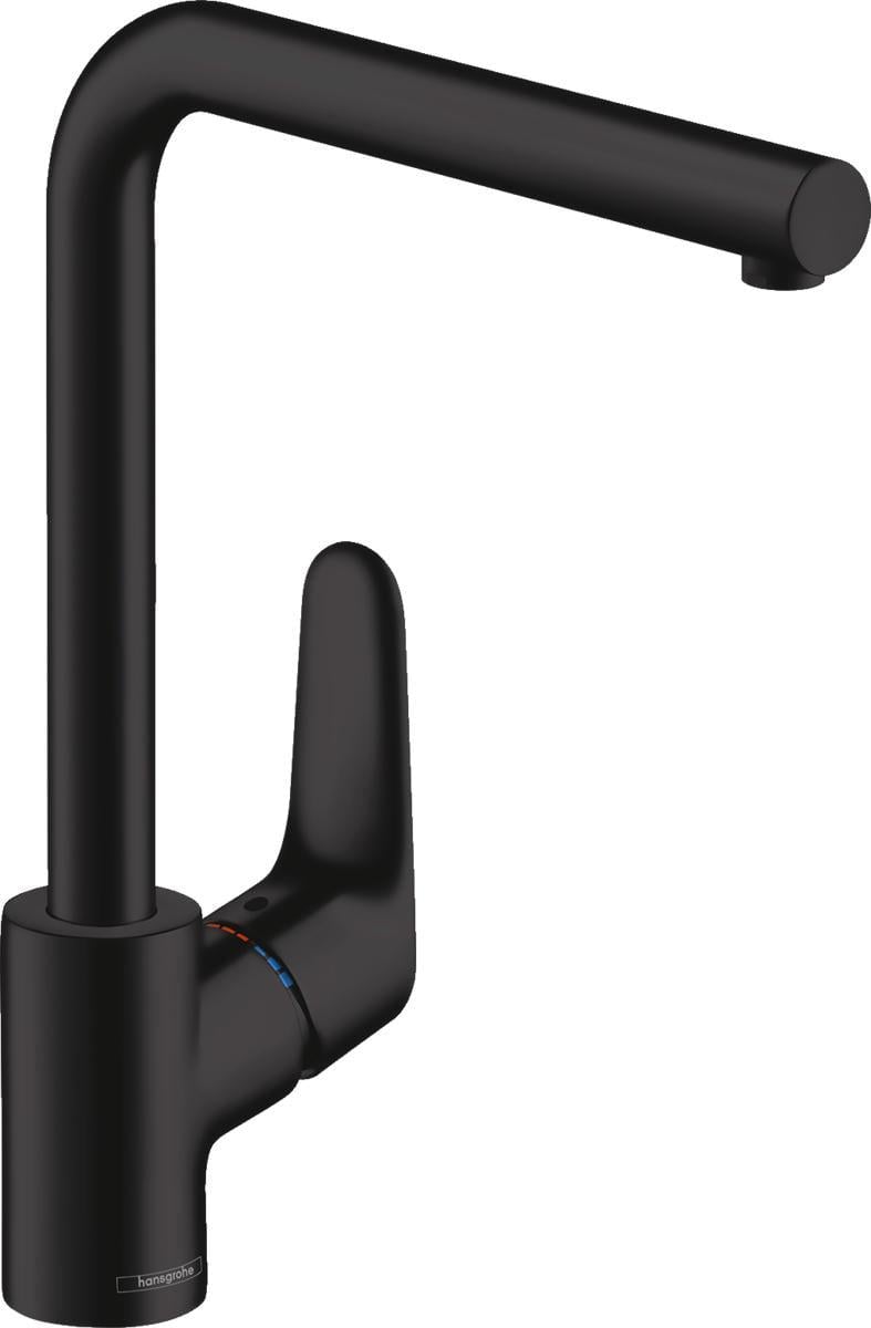 Смеситель кухонный Hansgrohe Focus KM280 Черный матовый (24583074)