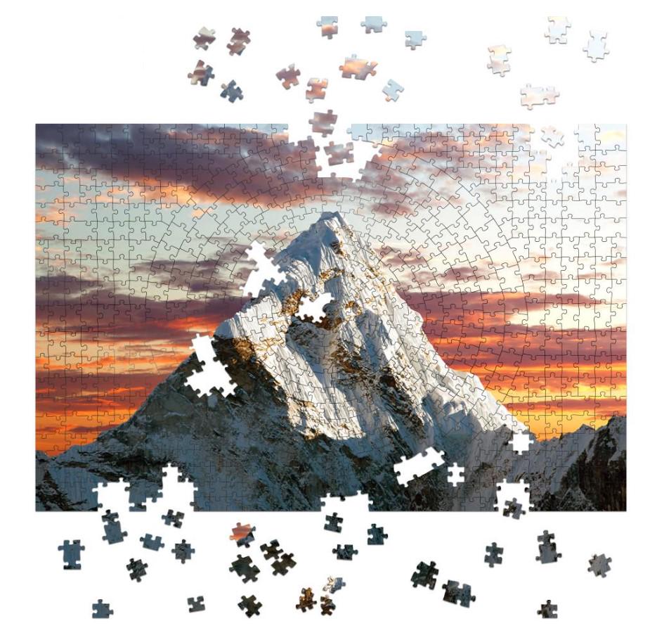 Пазл деревянный фигурный THEGRAVIX Горы Ама-Даблам 146 деталей