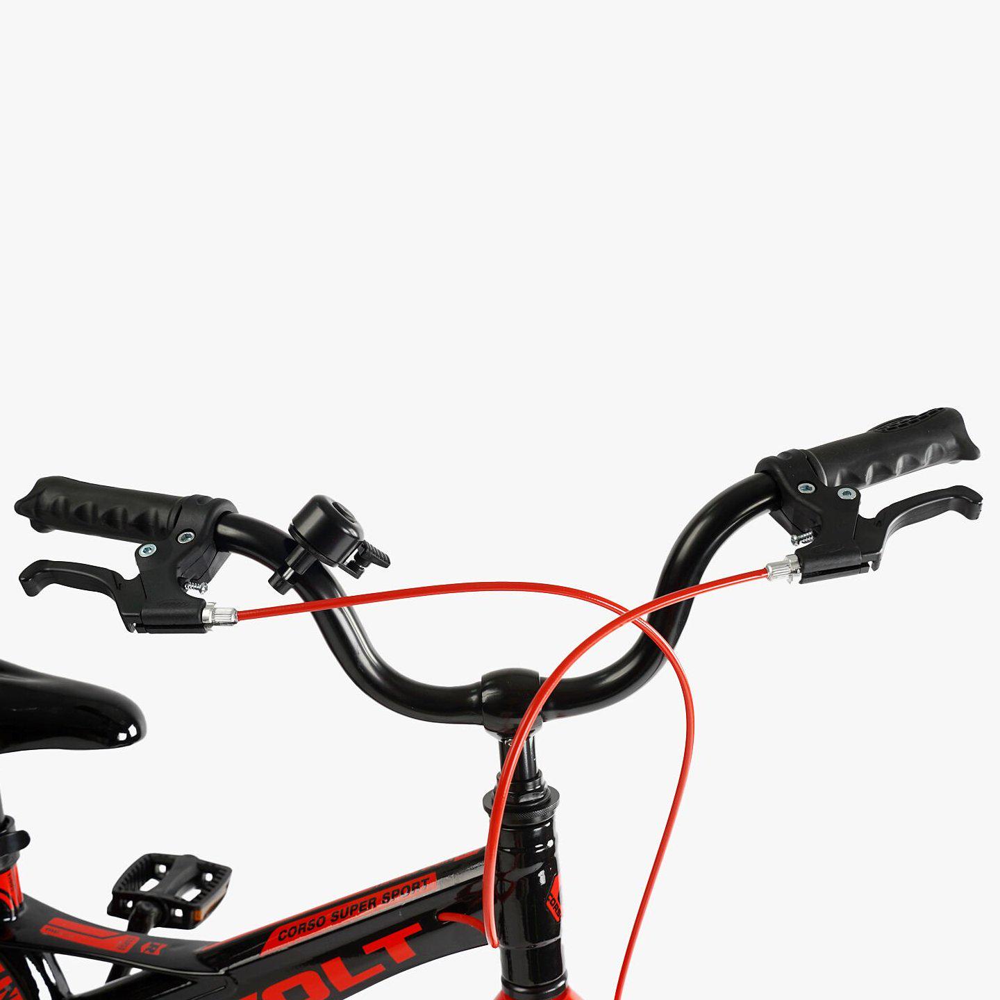 Велосипед двухколесный Corso Revolt 16" детский магниевый Черно-красный - фото 5 Велосипед двухколесный Corso Revolt 16" детский магниевый Черно-красный - фото 5