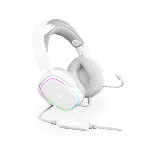 Гарнитура игровая Modecom S-MC-899-PROMETHEUS-200 Volcano RGB Prometheus 7,1 USB 119 дБ 32 Ом 2,2 м White (569440) - фото 2