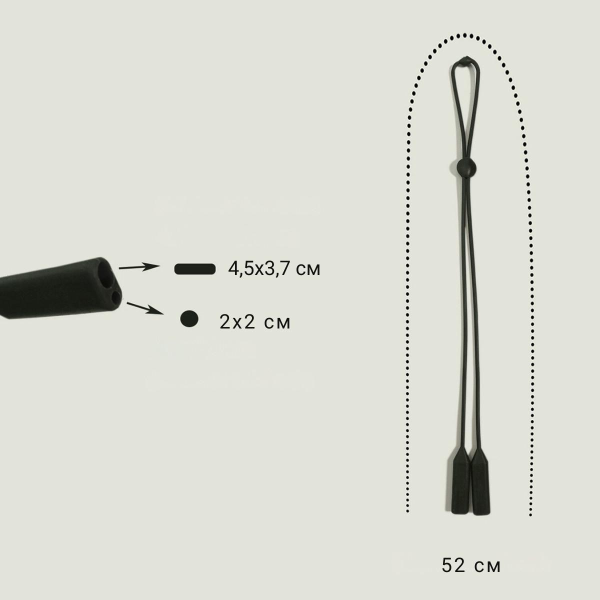 Фіксатори ComfClasp силіконові для окулярів 3 шт. Чорний (1124) - фото 6