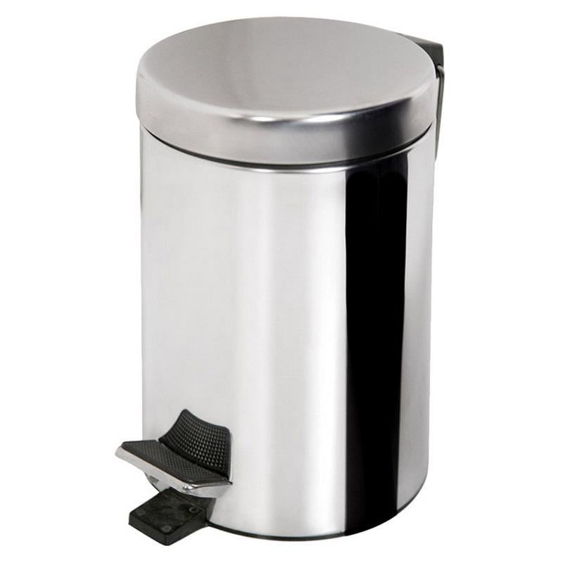 Контейнер для мусора с педалью AWD 2030008 12 л Серый (meg338)