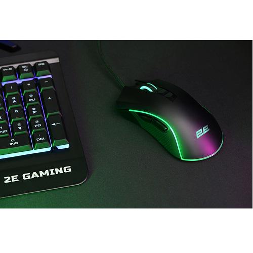 Компьютерная мышка игровая 2E 2E-MG340UB gaming MG340 RGB USB2.0 проводная Black (582384) - фото 6